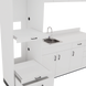VetPro LB - 8' Wall-Mount Cabinet and Combo Base Cabinet Lab Room Veterinary Cabinet Package - Kaemark