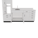 VetPro LB - 8' Wall-Mount Cabinet and Combo Base Cabinet Lab Room Veterinary Cabinet Package - Kaemark