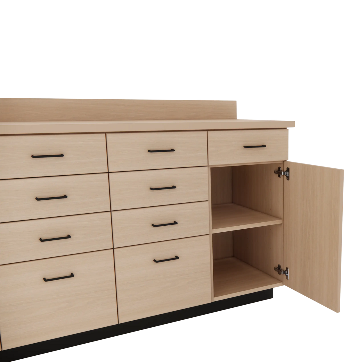 VetPro RX - 5' Wall-Mount Shelves and Combo Base Cabinet Pharmacy Veterinary Cabinet Package - Kaemark
