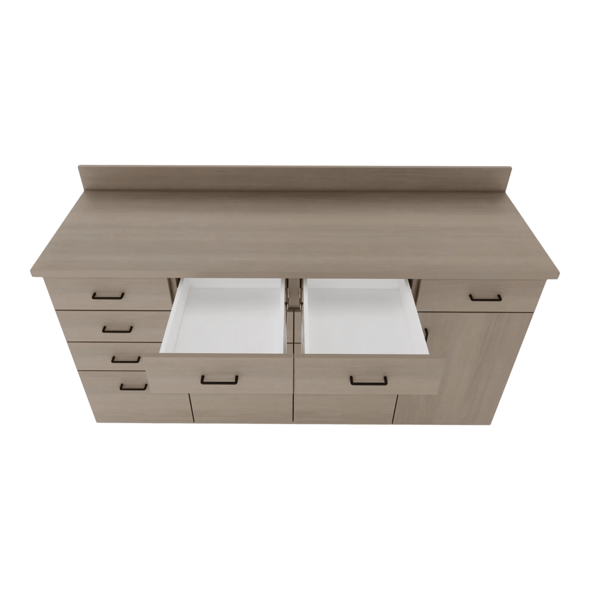 VetPro RX - 5' Wall-Mount Shelves and Combo Base Cabinet Pharmacy Veterinary Cabinet Package - Kaemark