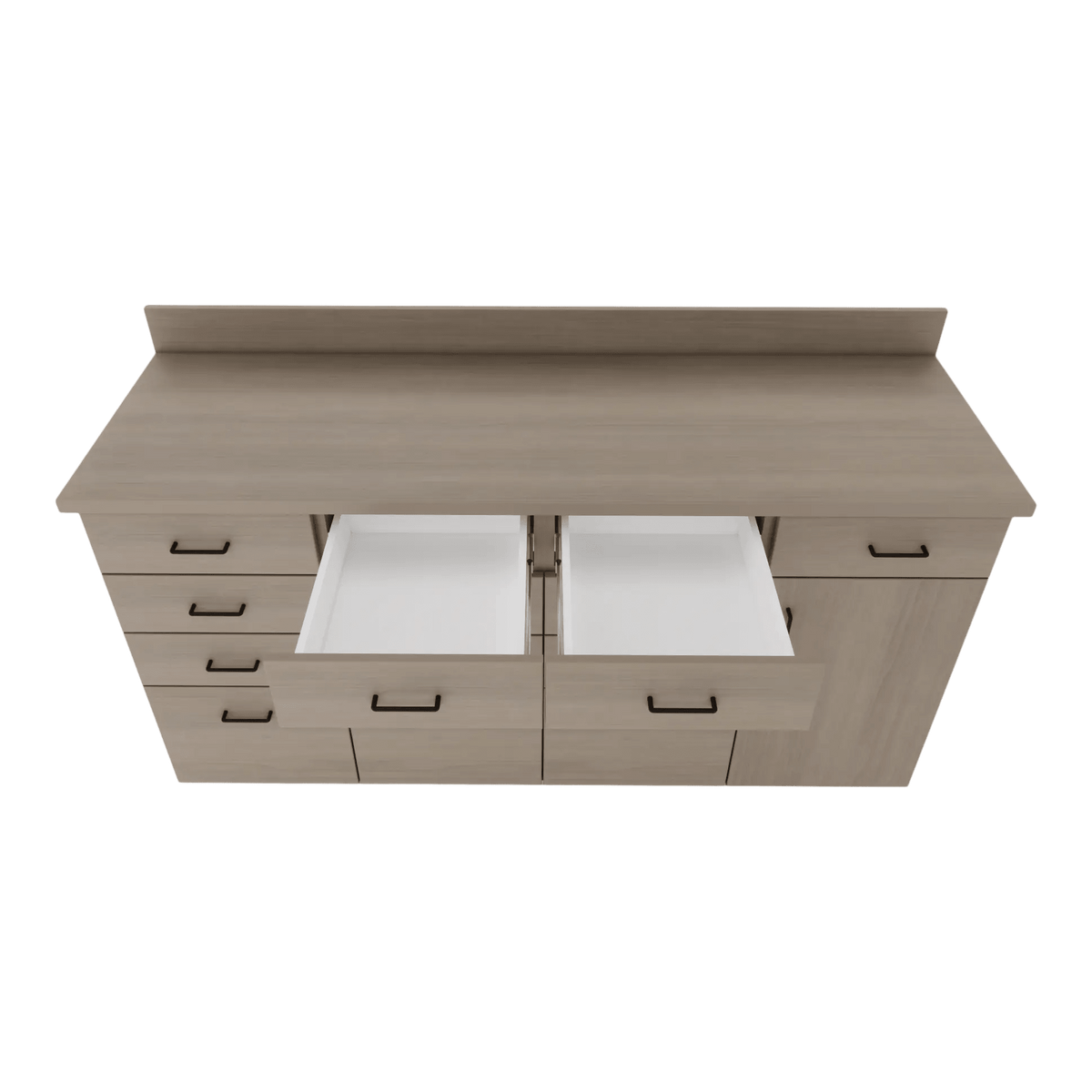 VetPro RX - 5' Wall-Mount Shelves and Combo Base Cabinet Pharmacy Veterinary Cabinet Package - Kaemark