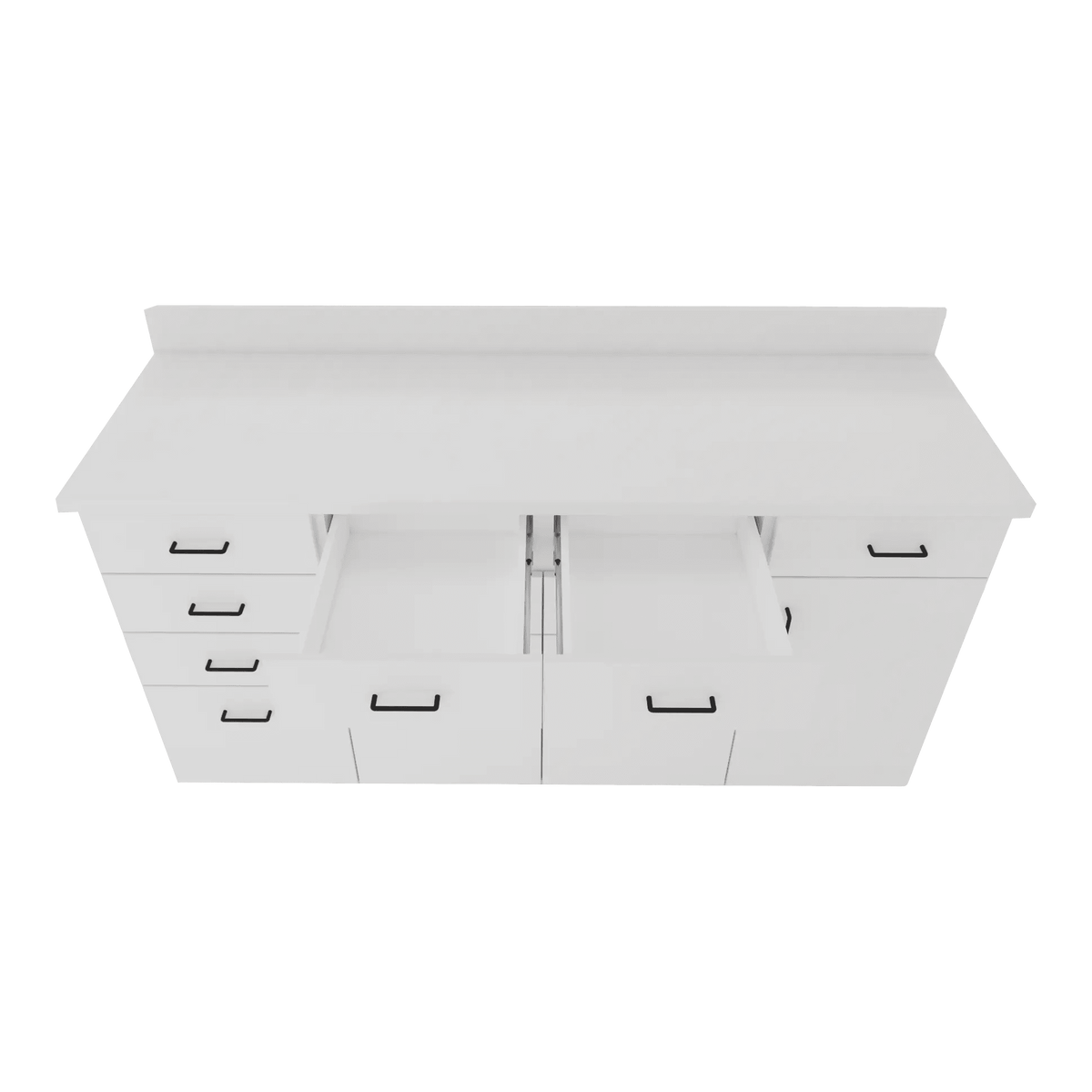 VetPro RX - 5' Wall-Mount Shelves and Combo Base Cabinet Pharmacy Veterinary Cabinet Package - Kaemark
