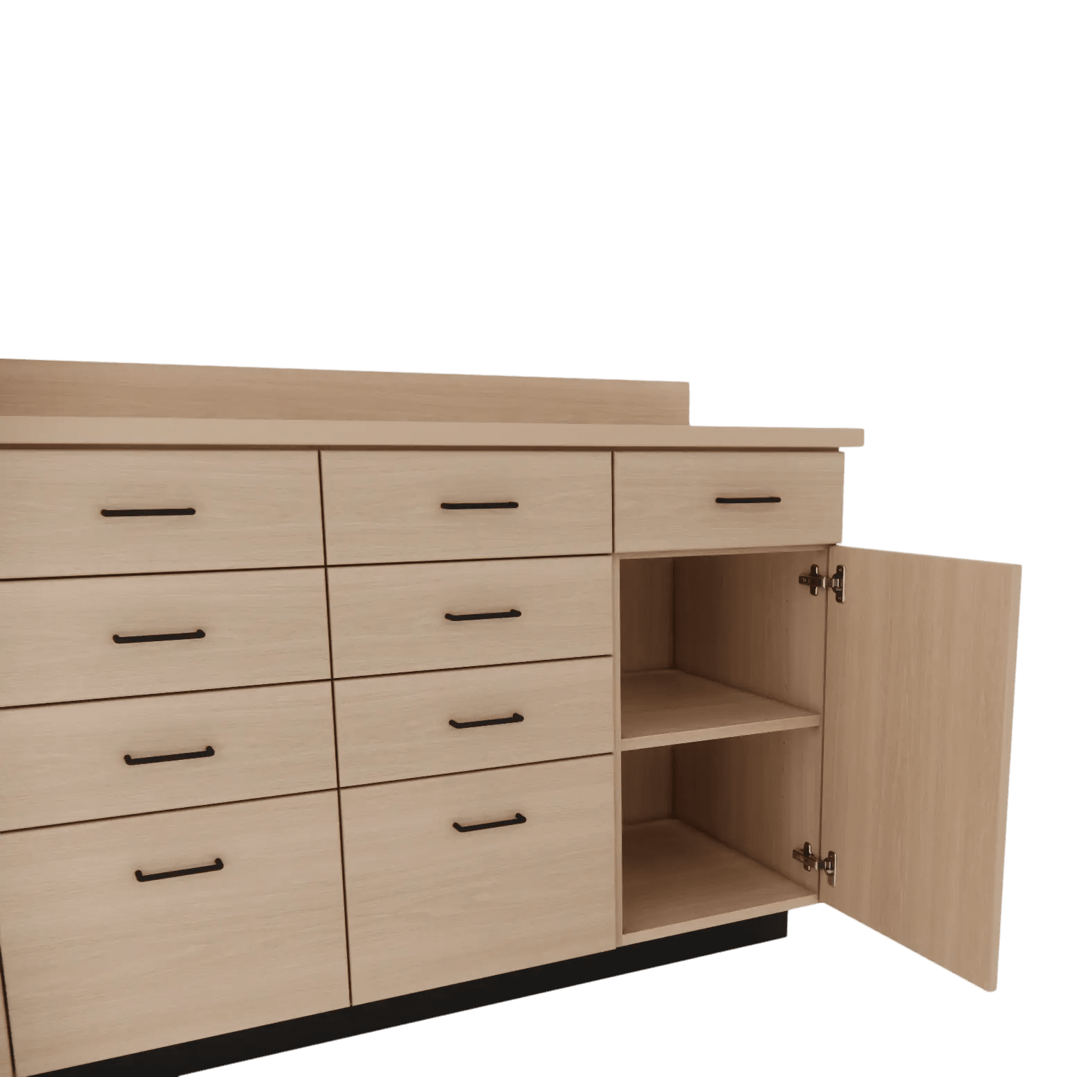 VetPro RX - 7' Wall-Mount Shelves and Combo Base Cabinet Pharmacy Room Veterinary Cabinet Package - Kaemark