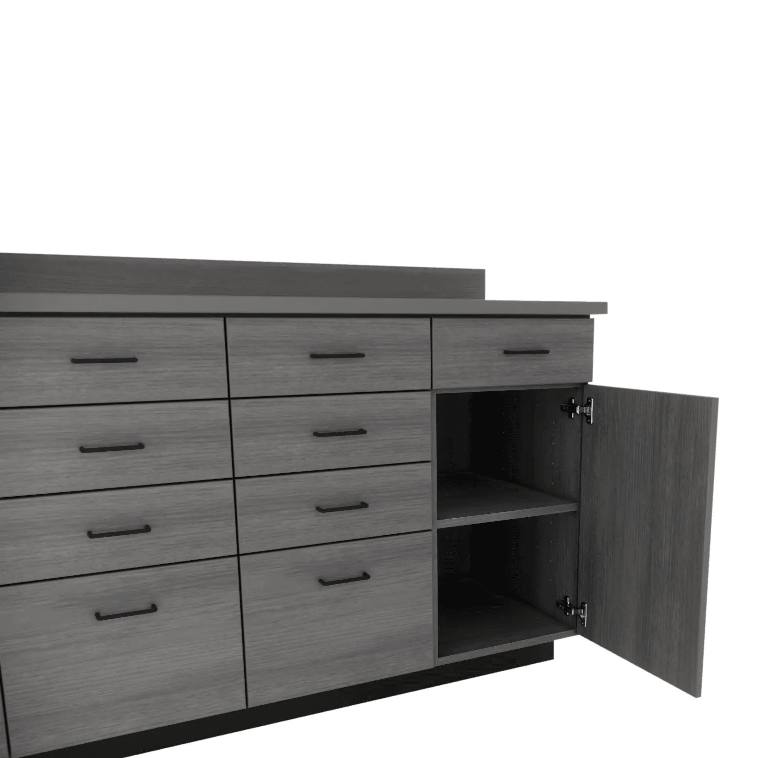 VetPro RX - 7' Wall-Mount Shelves and Combo Base Cabinet Pharmacy Room Veterinary Cabinet Package - Kaemark