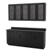 VetPro OR - 7' Clear Wall-Mount Cabinet and Combo Base Cabinet Surgery Room Veterinary Cabinet Package - Kaemark