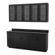 VetPro OR - 7' Clear Wall-Mount Cabinet and Combo Base Cabinet Surgery Room Veterinary Cabinet Package - Kaemark