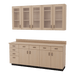 VetPro OR - 7' Clear Wall-Mount Cabinet and Combo Base Cabinet Surgery Room Veterinary Cabinet Package - Kaemark