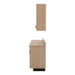 VetPro OR - 7' Clear Wall-Mount Cabinet and Combo Base Cabinet Surgery Room Veterinary Cabinet Package - Kaemark