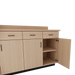 VetPro OR - 7' Clear Wall-Mount Cabinet and Combo Base Cabinet Surgery Room Veterinary Cabinet Package - Kaemark