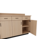 VetPro OR - 7' Clear Wall-Mount Cabinet and Combo Base Cabinet Surgery Room Veterinary Cabinet Package - Kaemark