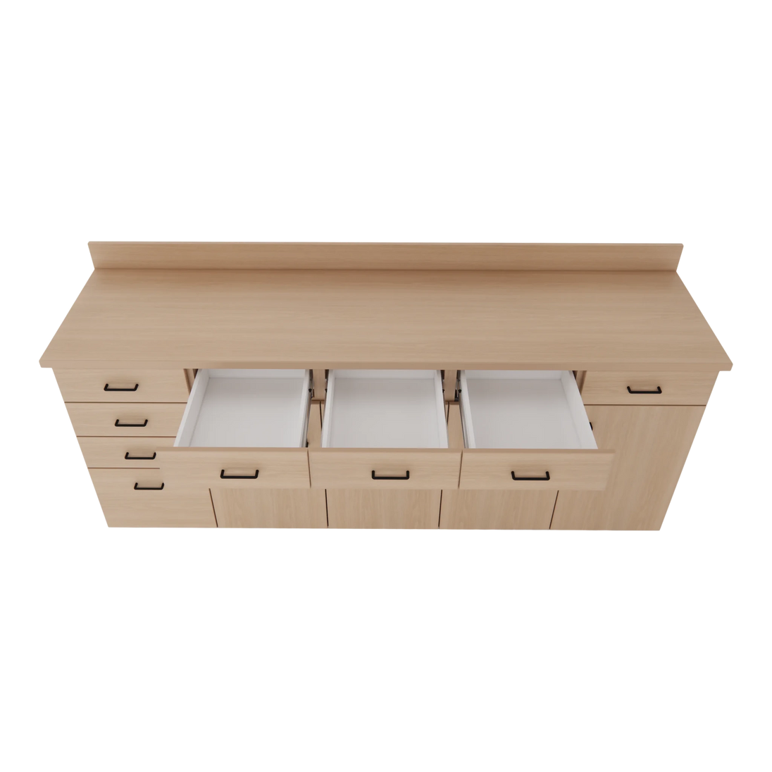 VetPro OR - 7' Clear Wall-Mount Cabinet and Combo Base Cabinet Surgery Room Veterinary Cabinet Package - Kaemark