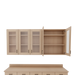 VetPro OR - 7' Clear Wall-Mount Cabinet and Combo Base Cabinet Surgery Room Veterinary Cabinet Package - Kaemark