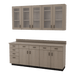 VetPro OR - 7' Clear Wall-Mount Cabinet and Combo Base Cabinet Surgery Room Veterinary Cabinet Package - Kaemark