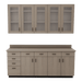 VetPro OR - 7' Clear Wall-Mount Cabinet and Combo Base Cabinet Surgery Room Veterinary Cabinet Package - Kaemark