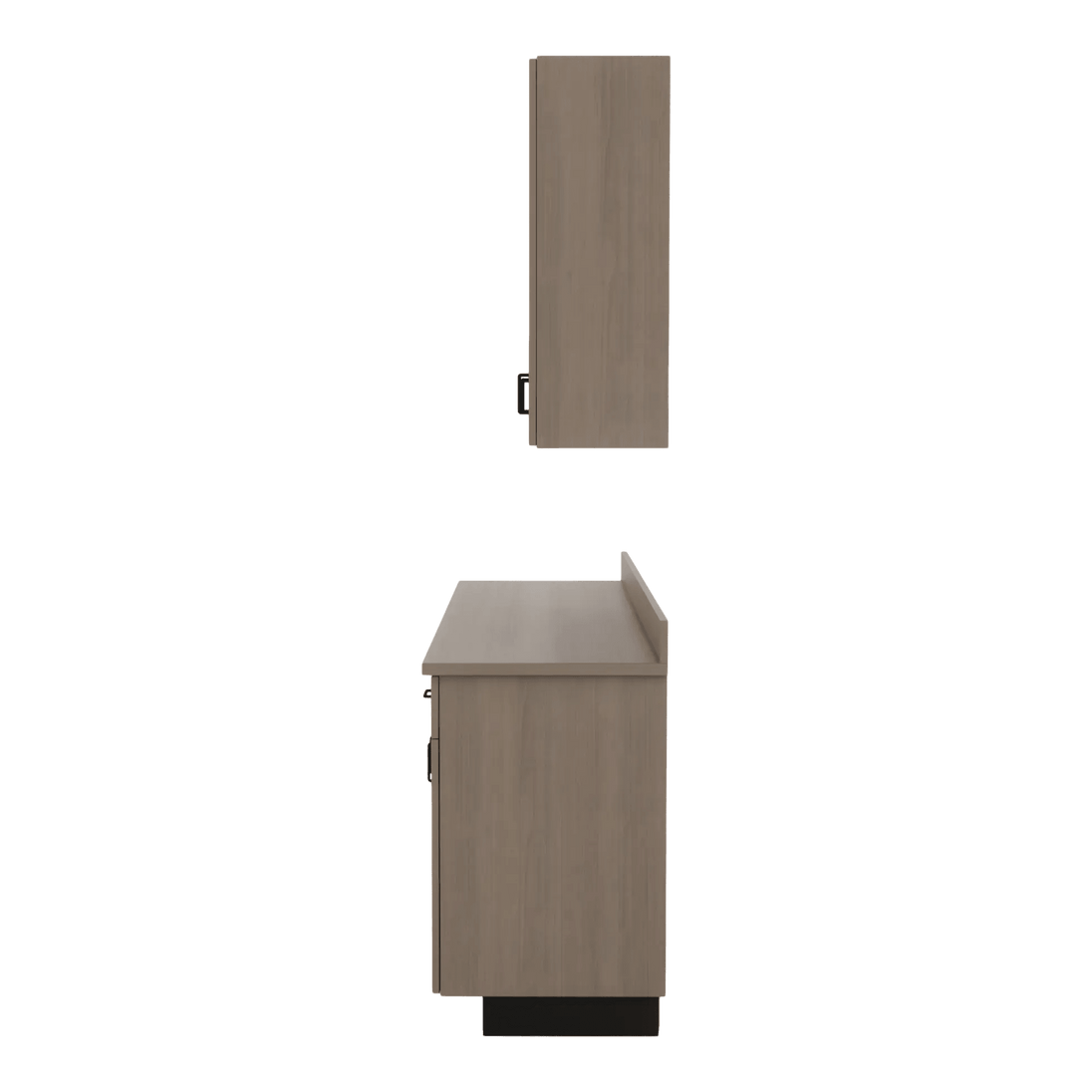 VetPro OR - 7' Clear Wall-Mount Cabinet and Combo Base Cabinet Surgery Room Veterinary Cabinet Package - Kaemark