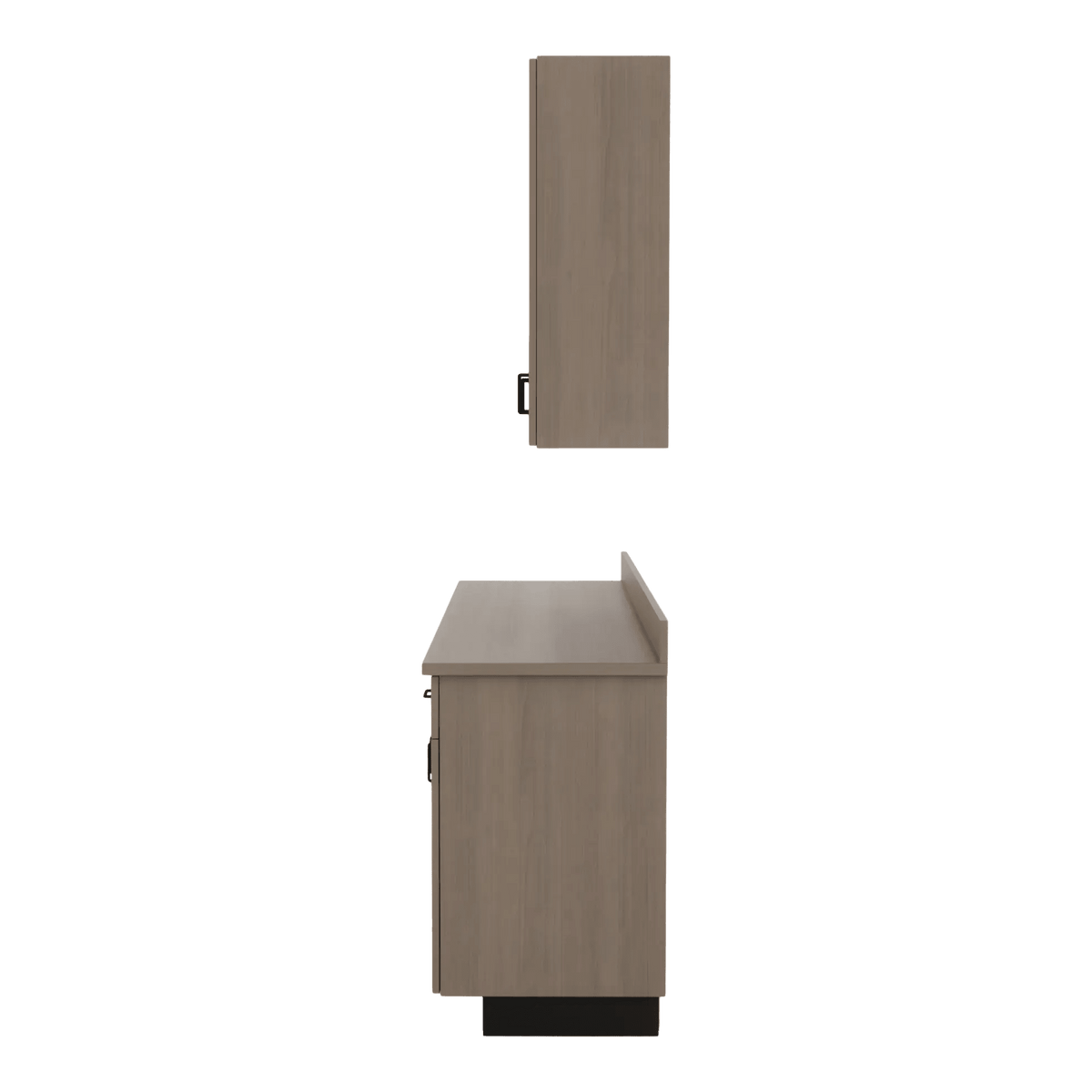VetPro OR - 7' Clear Wall-Mount Cabinet and Combo Base Cabinet Surgery Room Veterinary Cabinet Package - Kaemark