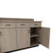 VetPro OR - 7' Clear Wall-Mount Cabinet and Combo Base Cabinet Surgery Room Veterinary Cabinet Package - Kaemark