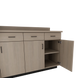 VetPro OR - 7' Clear Wall-Mount Cabinet and Combo Base Cabinet Surgery Room Veterinary Cabinet Package - Kaemark