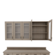 VetPro OR - 7' Clear Wall-Mount Cabinet and Combo Base Cabinet Surgery Room Veterinary Cabinet Package - Kaemark