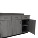 VetPro OR - 7' Clear Wall-Mount Cabinet and Combo Base Cabinet Surgery Room Veterinary Cabinet Package - Kaemark