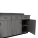 VetPro OR - 7' Clear Wall-Mount Cabinet and Combo Base Cabinet Surgery Room Veterinary Cabinet Package - Kaemark