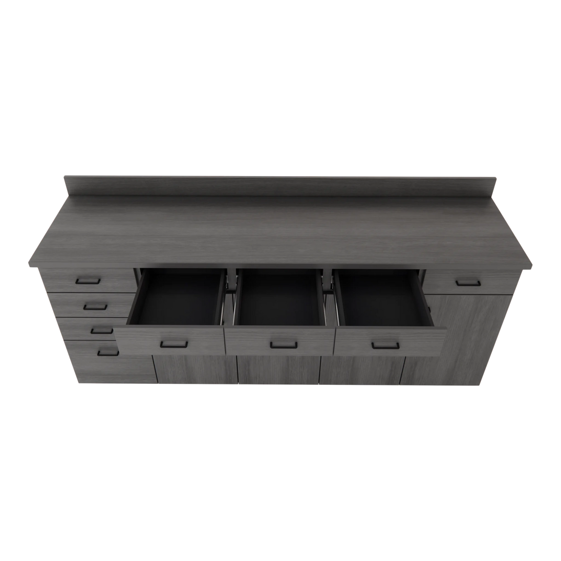 VetPro OR - 7' Clear Wall-Mount Cabinet and Combo Base Cabinet Surgery Room Veterinary Cabinet Package - Kaemark