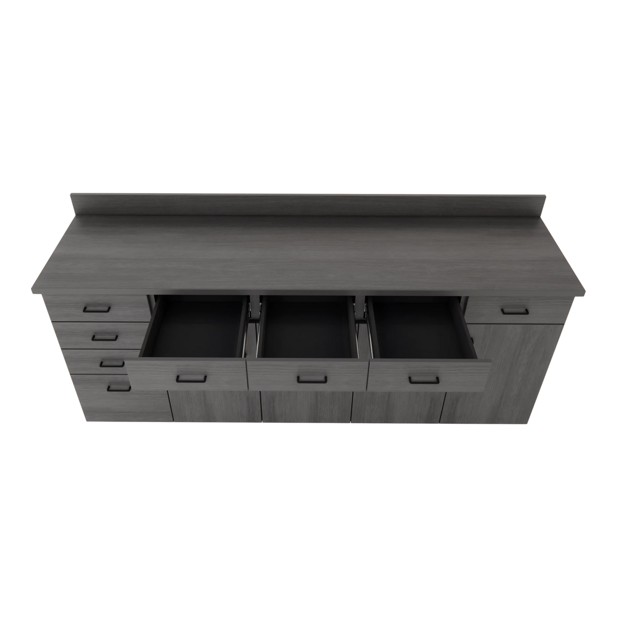 VetPro OR - 7' Clear Wall-Mount Cabinet and Combo Base Cabinet Surgery Room Veterinary Cabinet Package - Kaemark