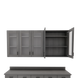 VetPro OR - 7' Clear Wall-Mount Cabinet and Combo Base Cabinet Surgery Room Veterinary Cabinet Package - Kaemark