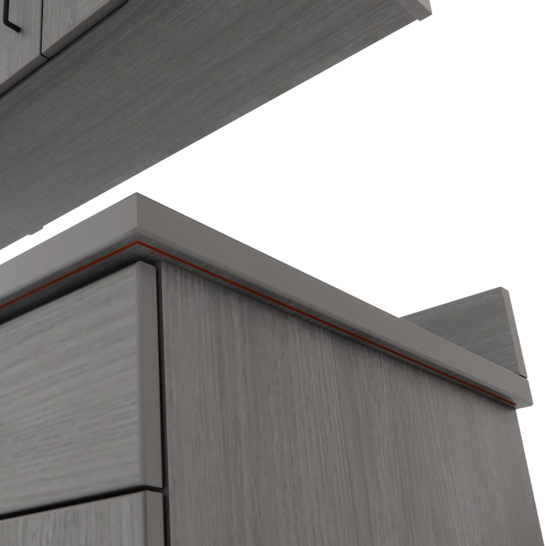 VetPro OR - 7' Clear Wall-Mount Cabinet and Combo Base Cabinet Surgery Room Veterinary Cabinet Package - Kaemark