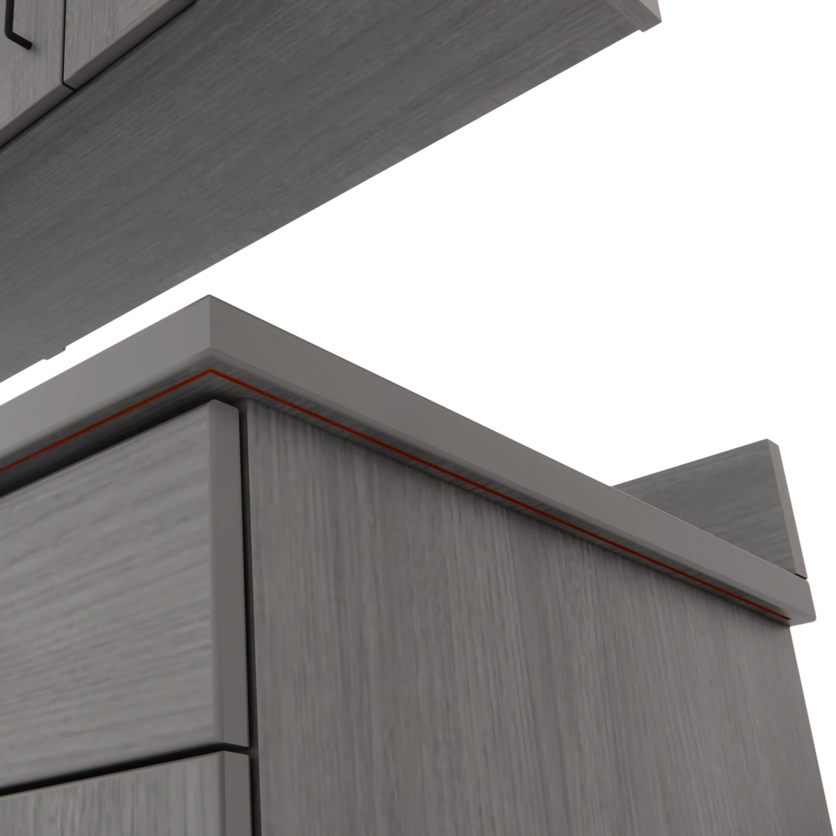 VetPro OR - 7' Clear Wall-Mount Cabinet and Combo Base Cabinet Surgery Room Veterinary Cabinet Package - Kaemark
