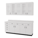 VetPro OR - 7' Clear Wall-Mount Cabinet and Combo Base Cabinet Surgery Room Veterinary Cabinet Package - Kaemark