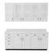 VetPro OR - 7' Clear Wall-Mount Cabinet and Combo Base Cabinet Surgery Room Veterinary Cabinet Package - Kaemark