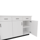 VetPro OR - 7' Clear Wall-Mount Cabinet and Combo Base Cabinet Surgery Room Veterinary Cabinet Package - Kaemark