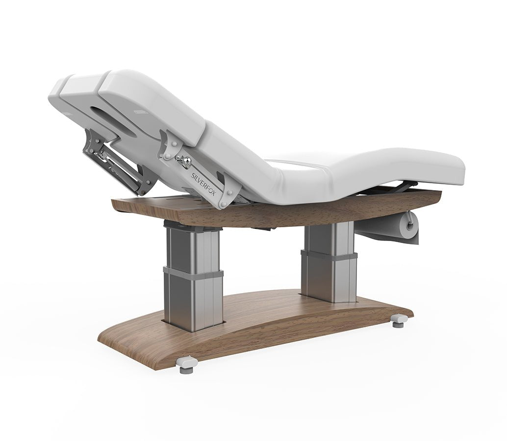 Aura White & Teak Massage Spa Bed - Kaemark