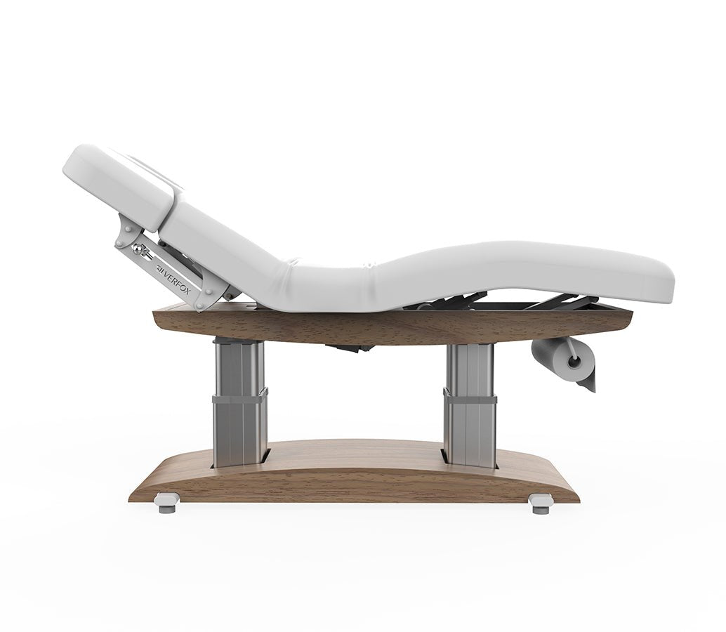 Aura White & Teak Massage Spa Bed - Kaemark