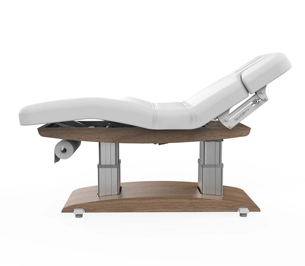 Aura White & Teak Massage Spa Bed - Kaemark