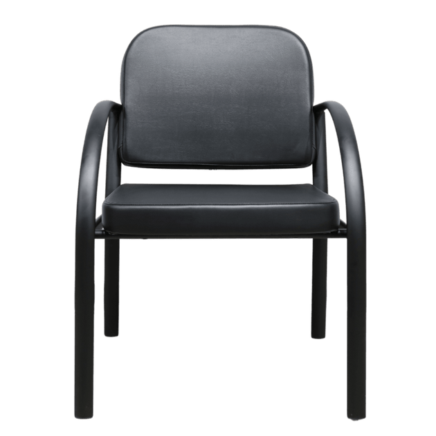 Oliver Black Reception Chair - Black - Kaemark