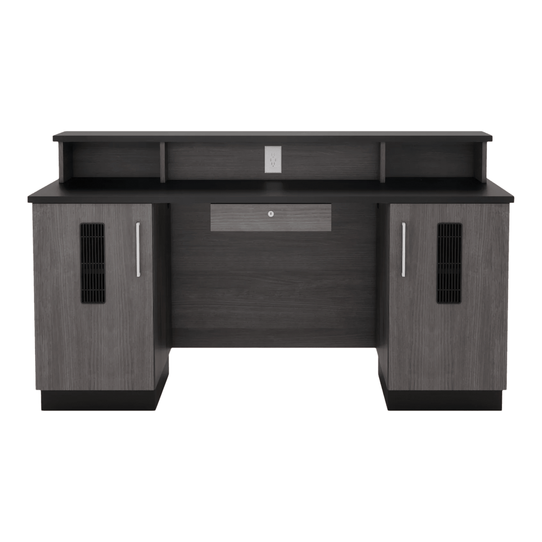Crystal Reception Desk with Solid Surface Counter Top - Kaemark