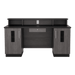 Crystal Reception Desk with Solid Surface Counter Top - Kaemark