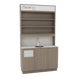 Deluxe Professional Color Bar with Stainless Steel Sink & Storage - Kaemark