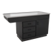 SterilSteelPass 60" Dry Table Counter with Inner Lip and Pass-Through Drawers - Kaemark