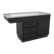 SterilSteelPass 60" Dry Table Counter with Inner Lip and Pass-Through Drawers - Kaemark