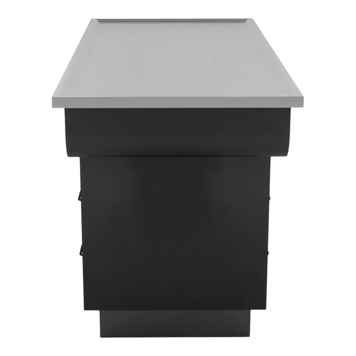 SterilSteelPass 60" Dry Table Counter with Inner Lip and Pass-Through Drawers - Kaemark