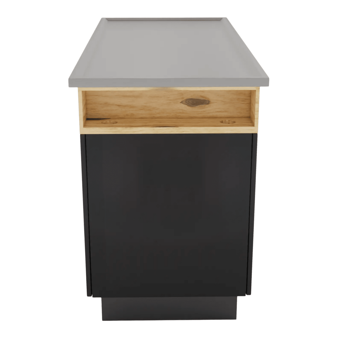 SterilSteelPass 60" Dry Table Counter with Inner Lip and Pass-Through Drawers - Kaemark