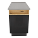 SterilSteelPass 60" Dry Table Counter with Inner Lip and Pass-Through Drawers - Kaemark