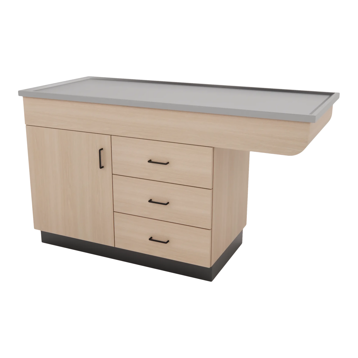 SterilSteel 60" Dry Table Counter with Inner Lip - Kaemark