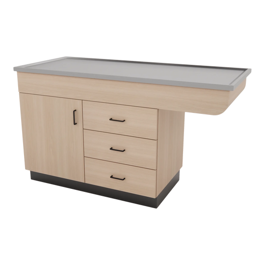 SterilSteel 60" Dry Table Counter with Inner Lip - Kaemark