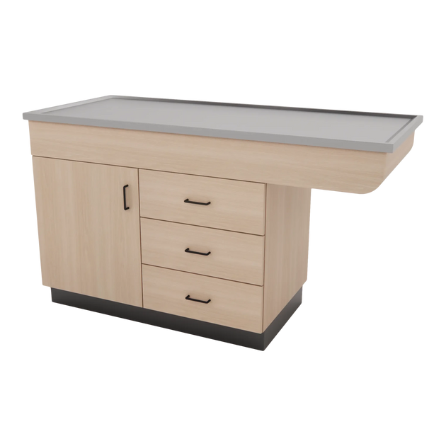 SterilSteel 60" Dry Table Counter with Inner Lip - Kaemark