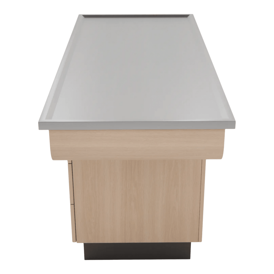 SterilSteel 60" Dry Table Counter with Inner Lip - Kaemark
