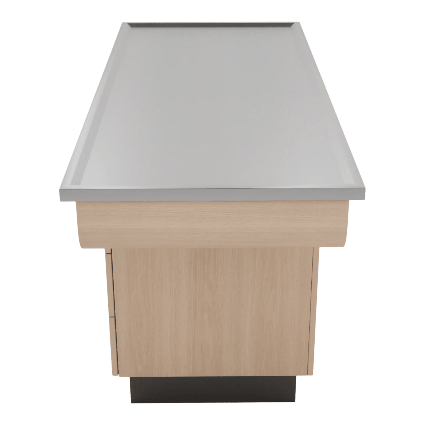 SterilSteel 60" Dry Table Counter with Inner Lip - Kaemark